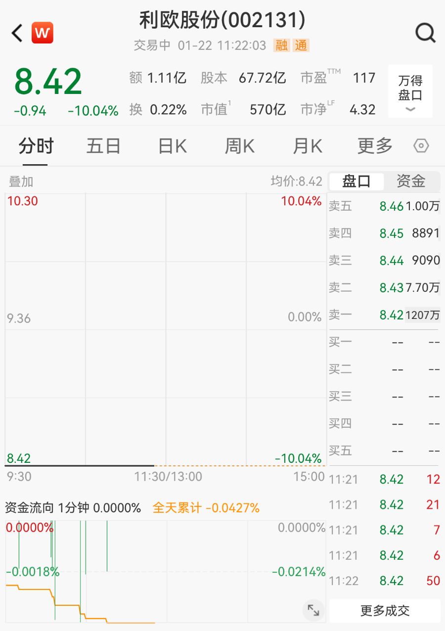AI应用大牛股二连跌停，封单金额再超100亿元，公司回应- 21经济网