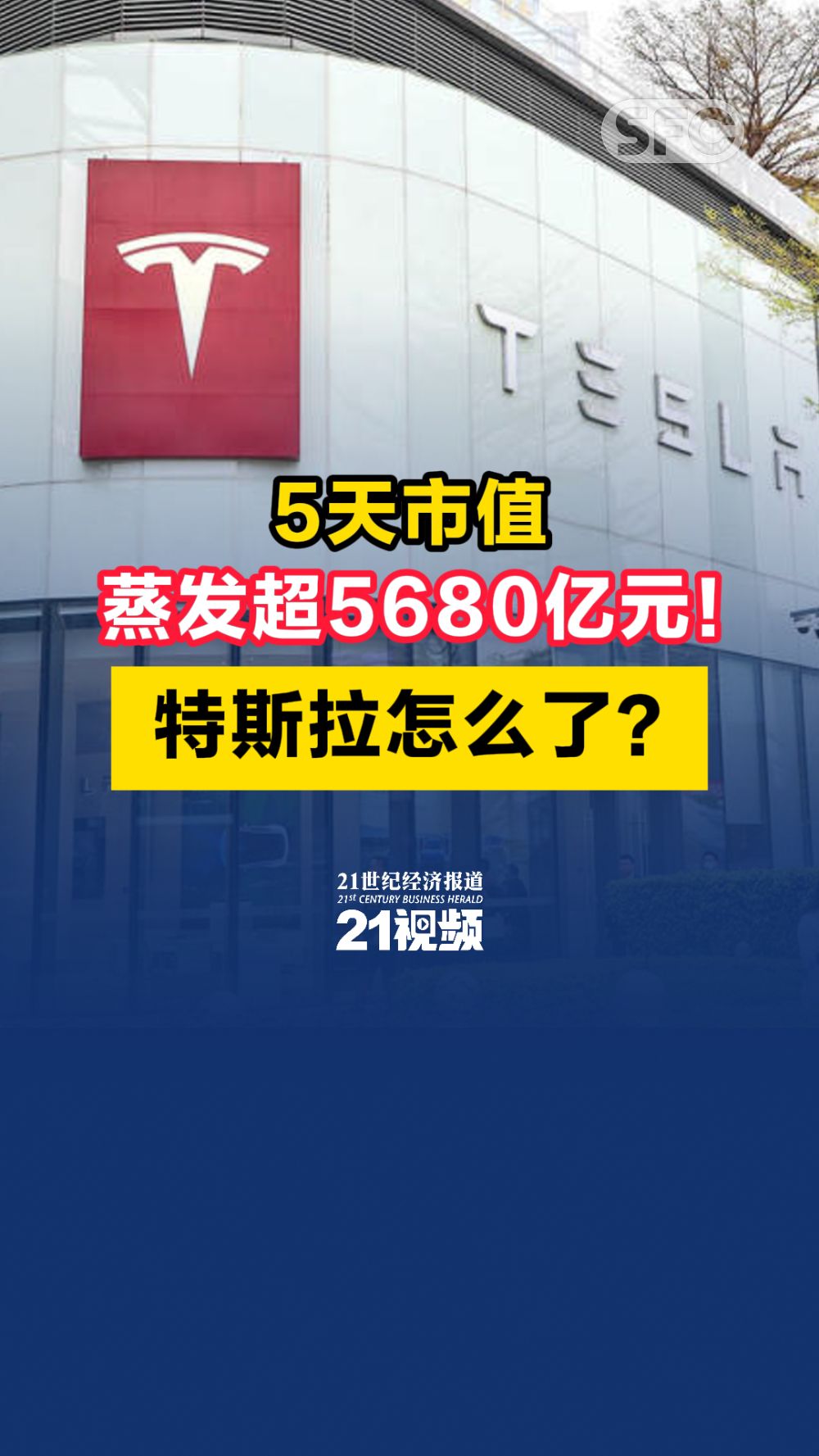 5天市值蒸发超5680亿元！特斯拉怎么了？ - 21财经
