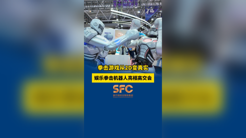 娱乐拳击机器人亮相高交会，在商场电玩城就能上演铁甲热斗