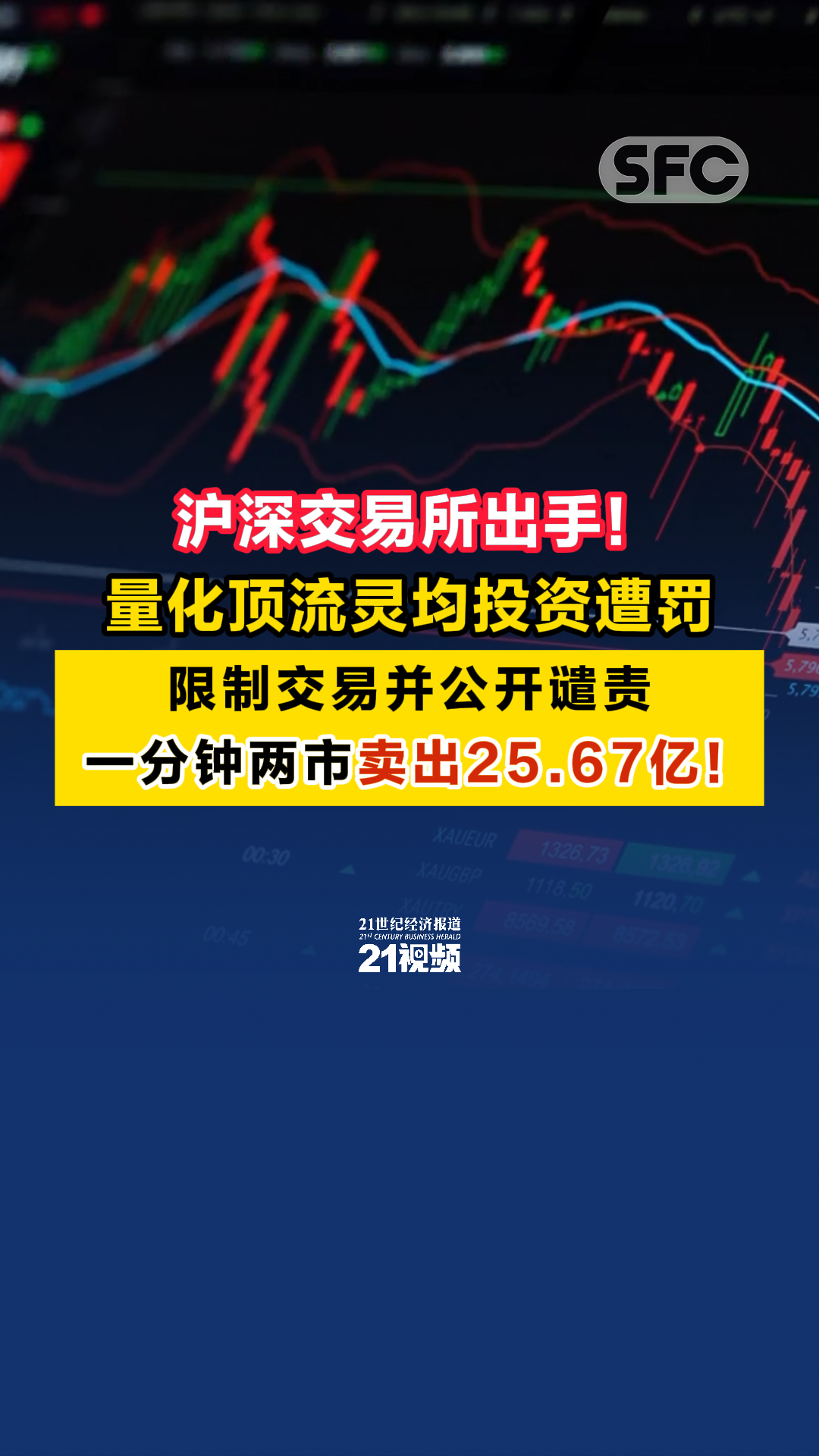 沪深交易所出手！量化顶流灵均投资被限制交易并公开谴责- 21财经